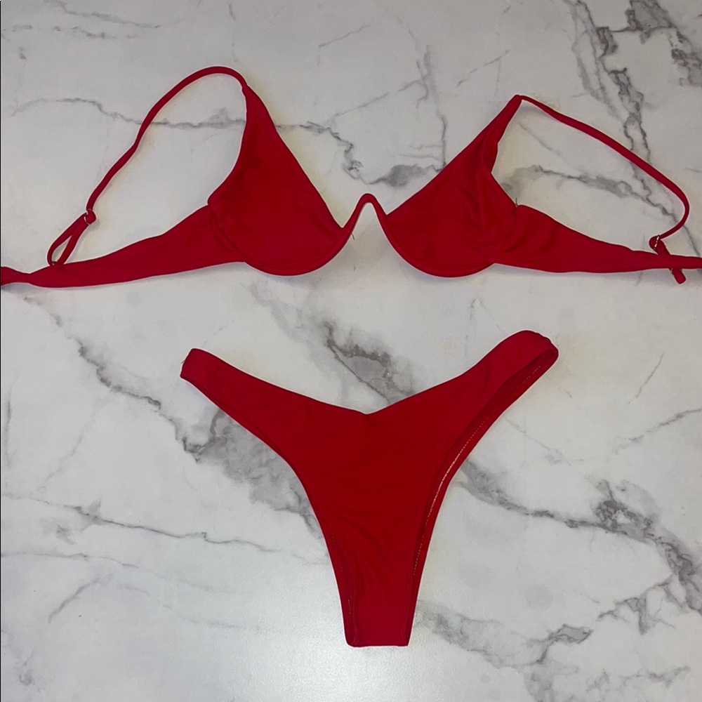 Red Bikini Set